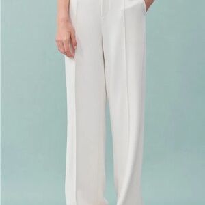 NWOT- Fabrique Cream High-Waisted Trousers